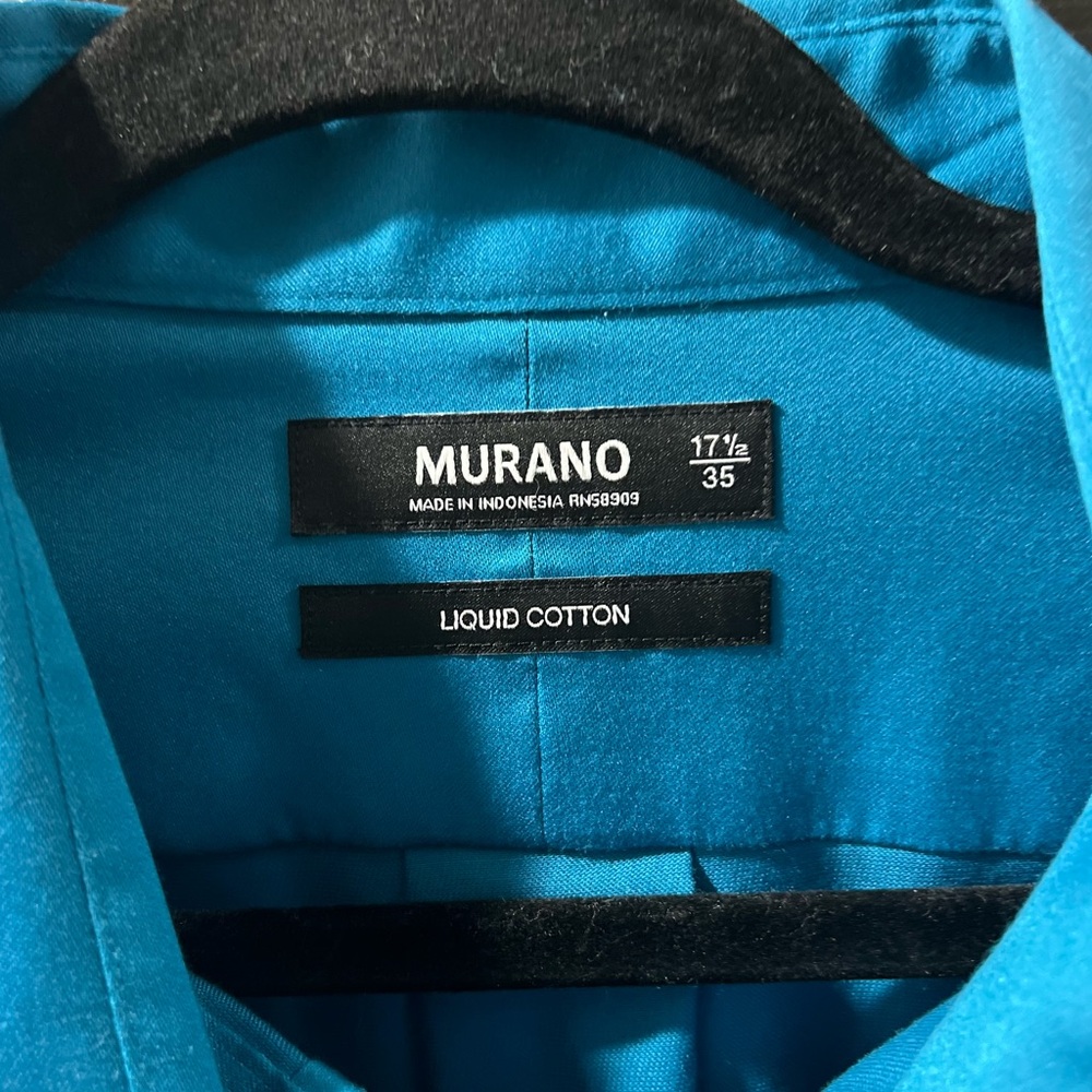 Murano Teal Botton Down Shirt XL
